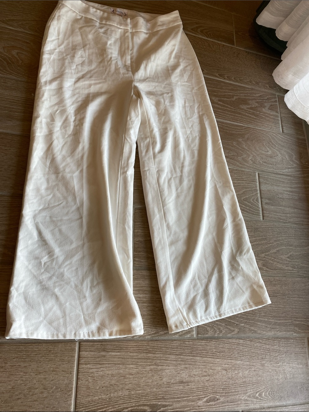 Nanette Lepore Kids Cream Wide-Leg Pants